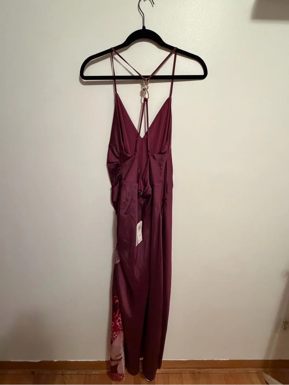 Abercrombie open-back hardware maxi dress